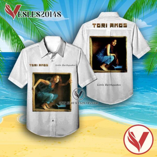 Tori Amos Little Earthquakes Album Cover Hawaiian Shirt, Unique Gifts For Music Lovers - Vesles2014S