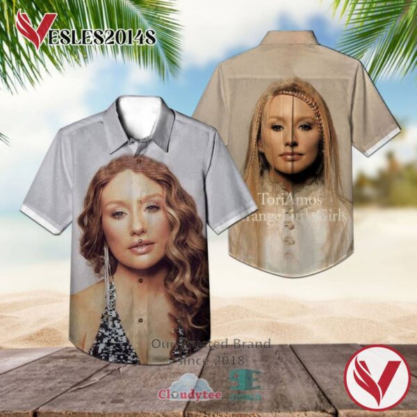 Tori Amos Strange Albums Hawaiian Shirt, Best Gift For Music Lovers Vesles2014S