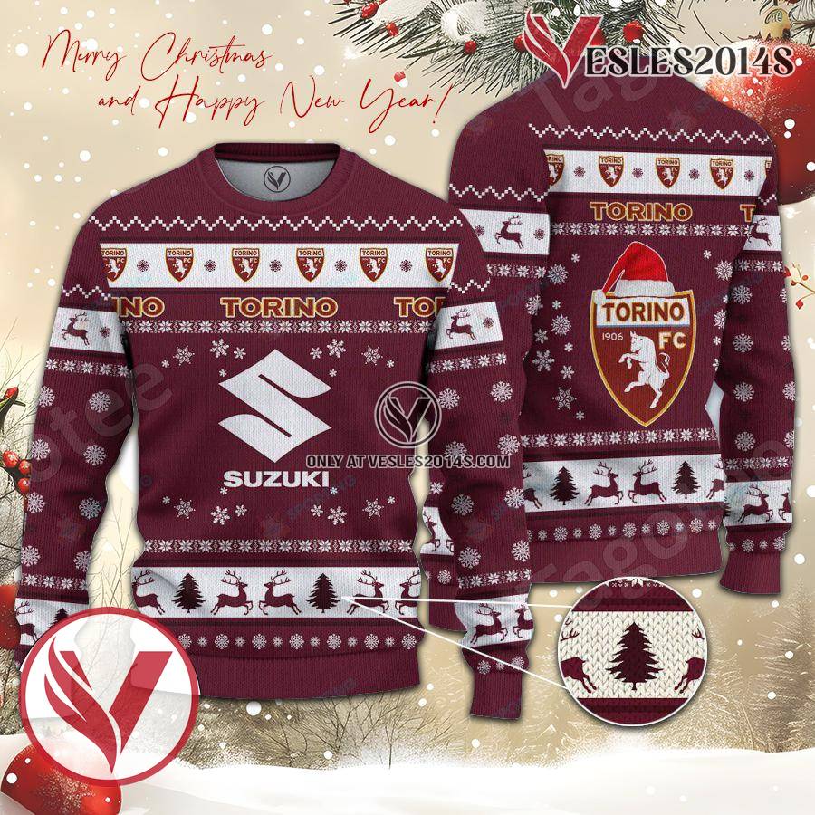 Torino Football Club Sport Ugly Christmas Sweater, Unique Gifts For Fans - Vesles2014aS 1