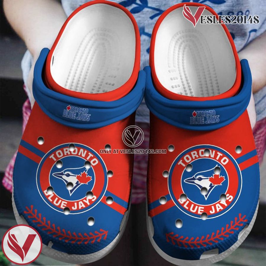 Toronto Blue Jays Red-Blue Clog Shoes Custom Name, Unique Gift From  Vesles2014S