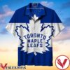 Toronto Maple Leaf Big Logo Mix Blue And White Hawaiian Shirt, Unique Gifts For Friends - Vesles2014S 1