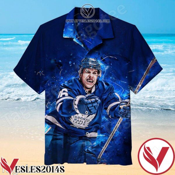 Toronto Maple Leaf Mitch Marner Navy Hawaiian Shirt, Unique Gifts For Friends - Vesles2014S 1