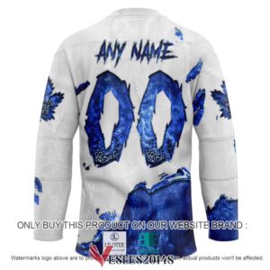 Toronto Maple Leafs Blood Personalized Hockey Jersey Shirt, Trending Gifts For Fans - Vesles2014s 1
