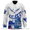 Toronto Maple Leafs Blood Personalized Hockey Jersey Shirt, Trending Gifts For Fans - Vesles2014s