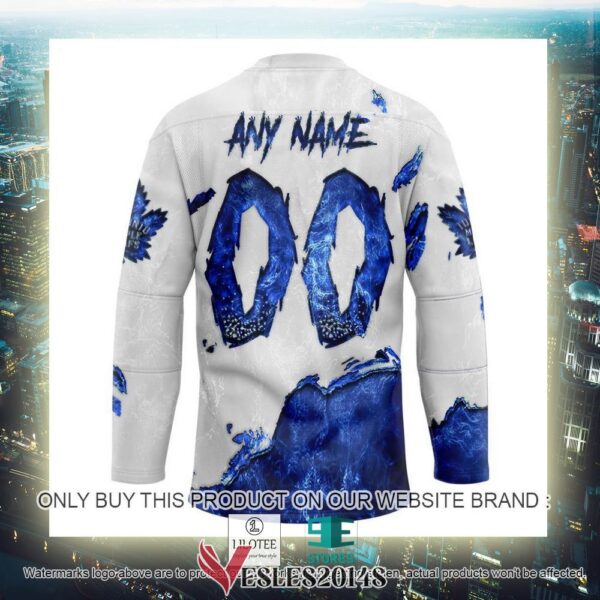 Toronto Maple Leafs Blood Personalized Hockey Jersey Shirt, Trending Gifts For Fans - Vesles2014s 3