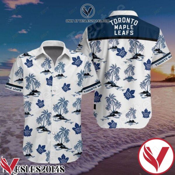 Toronto Maple Leafs Palm Tree Island Fashion Hawaiian Shirt, Unique Gifts For Friends - Vesles2014S 1