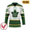 Toronto Maple Leafs Roster St Patrick Day Custom Name Custom Number Hockey Jersey, Trending Gifts For Fans - Vesles2014s