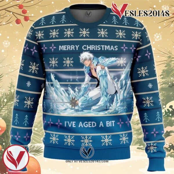 Toshiro Hitsugaya Bleach Thousand-Year Blood War Ugly Christmas Sweater, Unique Christmas Gift For Fans - Vesles2014S