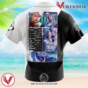 Toshiro Hitsugaya TYBWA Bleach Hawaiian Button Up Shirt, Perfect Gifts For Anime Lovers - Vesles2014S 1
