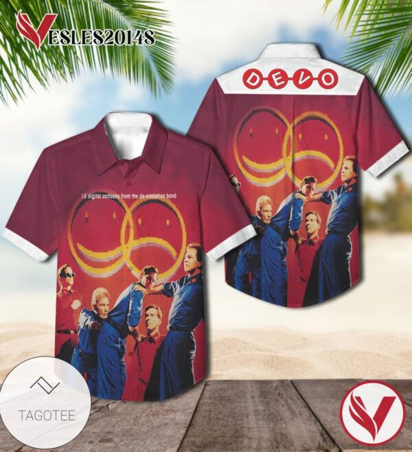 Total Devo Album Cover Hawaiian Shirt, Best Gift For Music Lovers Vesles2014S