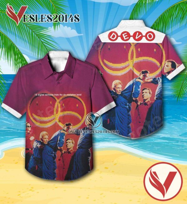 Total Devo Album Cover Hawaiian Shirt, Unique Gifts For Music Lovers - Vesles2014S