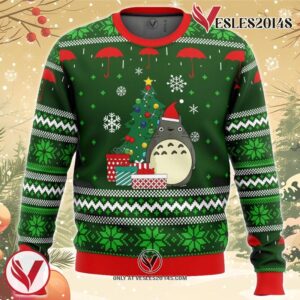Toto Gifts My Neighbor Totoro Ugly Christmas Sweater, Unique Christmas Gift For Fans - Vesles2014S