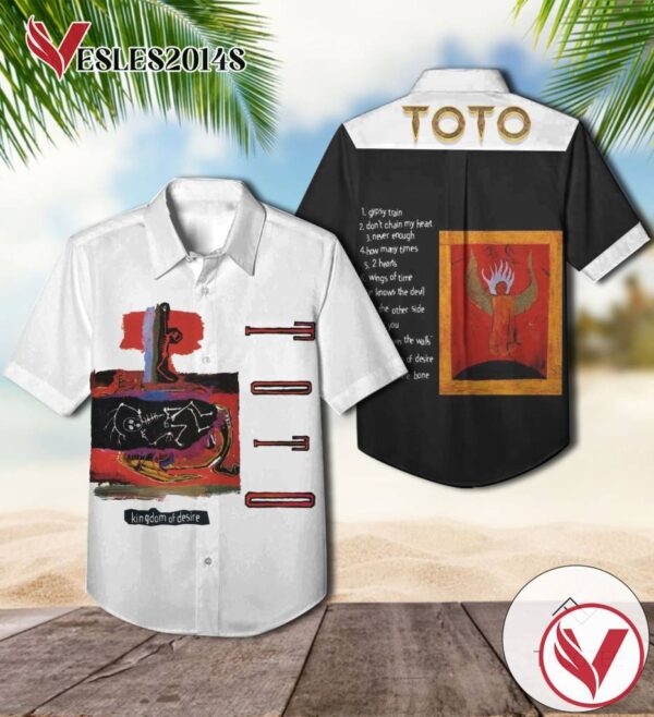 Toto Kingdom Of Desire Album Cover Hawaiian Shirt, Best Gift For Music Lovers Vesles2014S