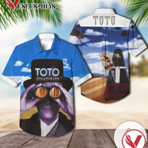 Toto Mindfields Album Cover Hawaiian Shirt, Best Gift For Music Lovers Vesles2014S