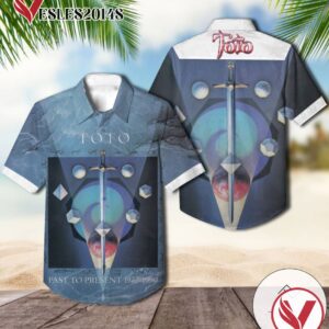 Toto Past To Present 1977 1990 Compilation Album Cover Hawaiian Shirt, Best Gift For Music Lovers Vesles2014S