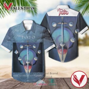Toto Past to Present 1977 1990 Casual Hawaiian Shirt, Best Gifts For Summer Vesles2014S