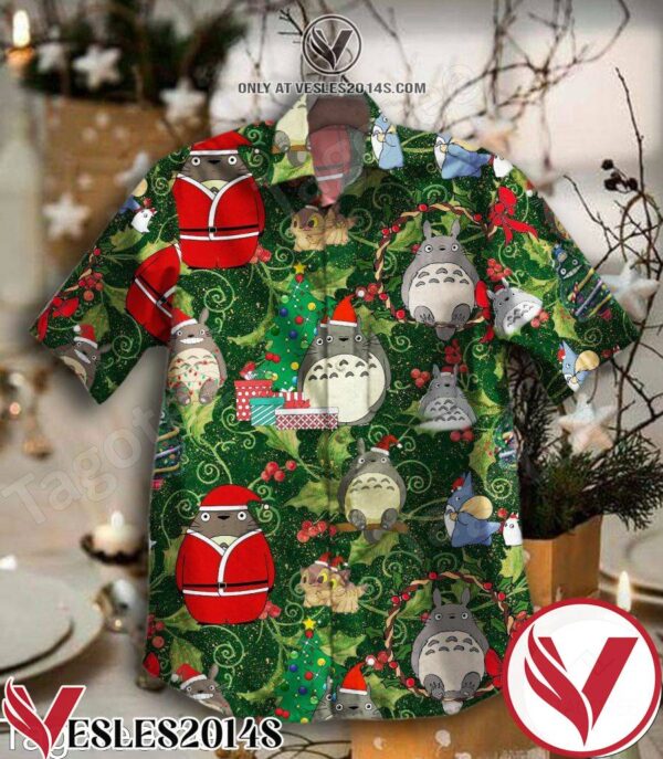 Totoro Noel Merry Christmas Hawaiian Shirt, Unique Gifts For Friends - Vesles2014S 1