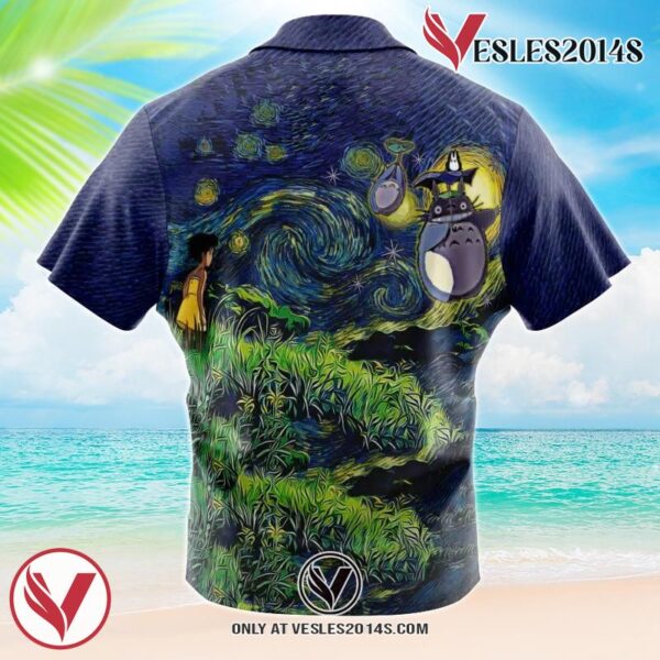Totoro Starry Night Studio Ghibli Hawaiian Shirt 1