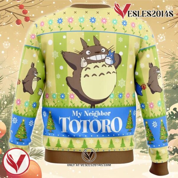 Totoro and Friends My Neighbor Totoro Ugly Christmas Sweater, Unique Christmas Gift For Fans - Vesles2014S 1