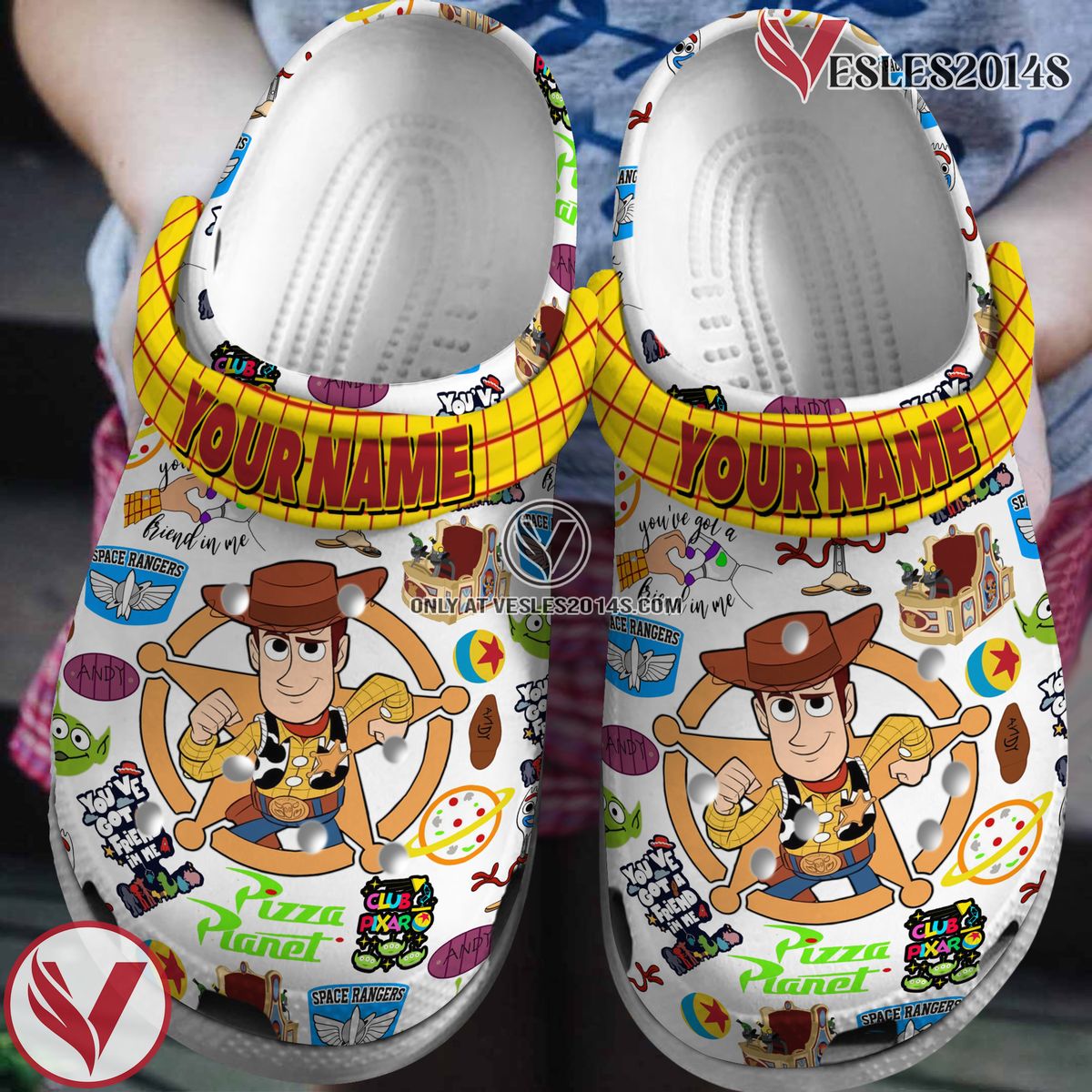 Toy Story Cartoon Crocs Crocband Clogs Shoes Comfortable For Men Women and Kids Style 1, Unique Gift From Vesles2014S