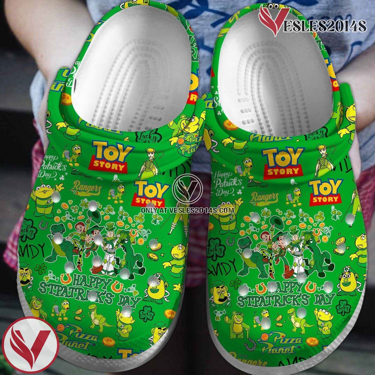 Toy Story Cartoon Crocs Crocband Clogs Shoes Comfortable For Men Women and Kids Style 2, Unique Gift From Vesles2014S