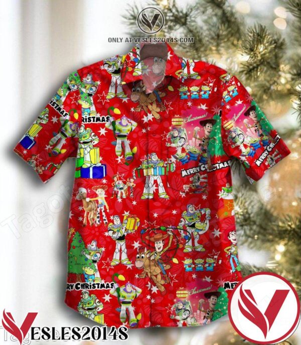 Toy Story Merry Christmas Red Hawaiian Shirt, Unique Gifts For Friends - Vesles2014S 1