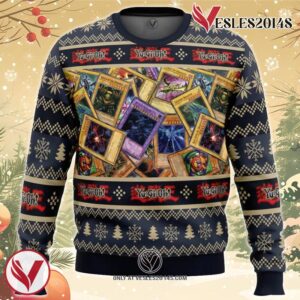 Trading Cards Yugioh Ugly Christmas Sweater, Unique Christmas Gift For Fans - Vesles2014S