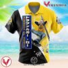 Trafalgar D. Law One Piece Hawaiian Button Up Shirt, Perfect Gifts For Anime Lovers - Vesles2014S