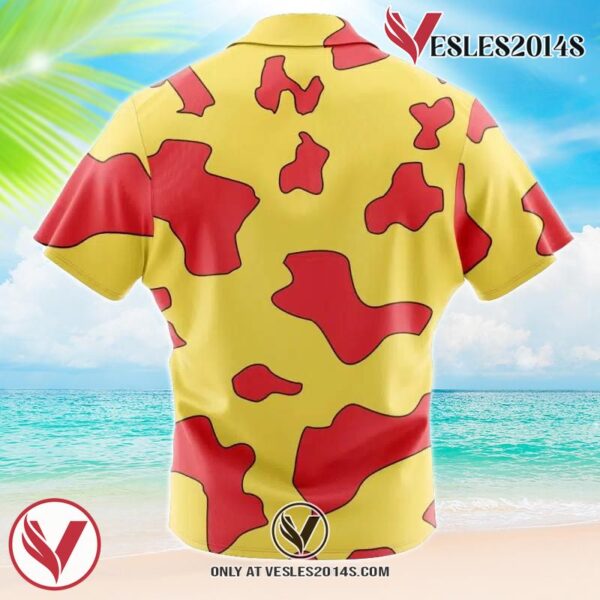 Trafalgar Law Film Red OP Hawaiian Button Up Shirt, Perfect Gifts For Anime Lovers - Vesles2014S 1