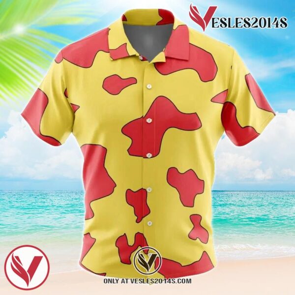 Trafalgar Law Film Red OP Hawaiian Button Up Shirt, Perfect Gifts For Anime Lovers - Vesles2014S