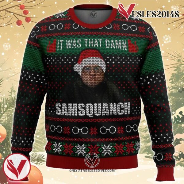 Trailer Park Boys Samsquanch Ugly Christmas Sweater, Unique Christmas Gift For Fans - Vesles2014S
