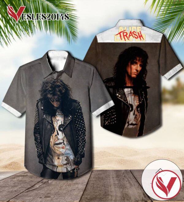 Trash Album By Alice Cooper Hawaiian Shirt, Best Gift For Music Lovers Vesles2014S