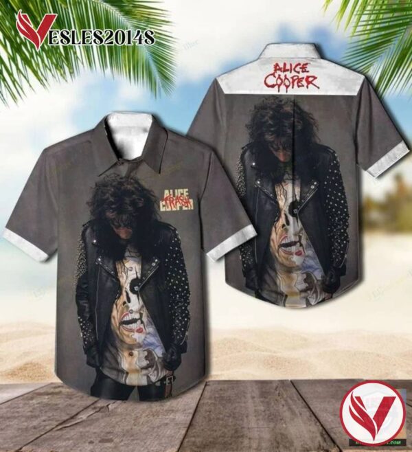 Trash Alice Cooper Album Hawaiian Shirt , Best Gift For Music Lovers Vesles2014S
