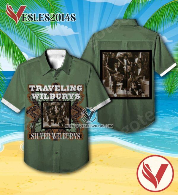 Traveling Wilburys Silver Wilburys Album Cover Hawaiian Shirt, Unique Gifts For Music Lovers - Vesles2014S