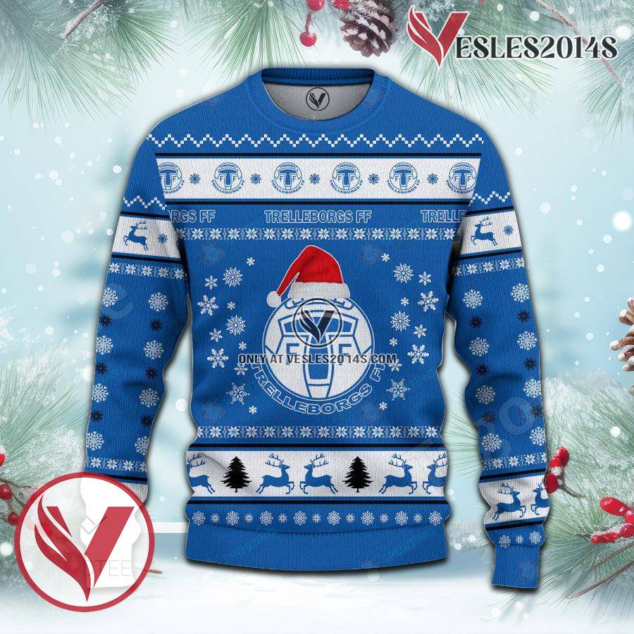 Trelleborgs FF Sport Ugly Christmas Sweater, Unique Gifts For Fans - Vesles2014aS 2