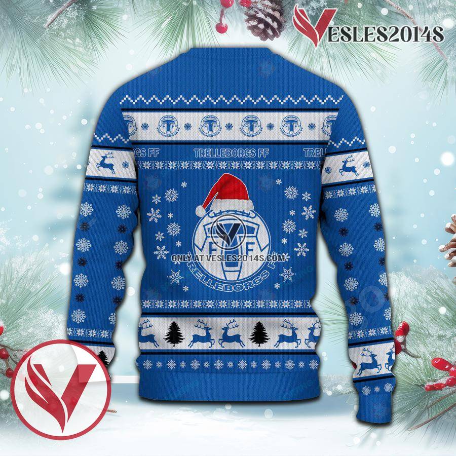 Trelleborgs FF Sport Ugly Christmas Sweater, Unique Gifts For Fans - Vesles2014aS 3
