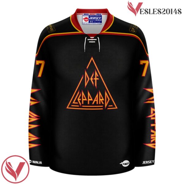 Triangle Black Def Leppard Collectors Edition Hockey Team Jersey - Vesles2014S 2