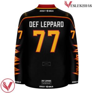 Triangle Black Def Leppard Collectors Edition Hockey Team Jersey - Vesles2014S 3