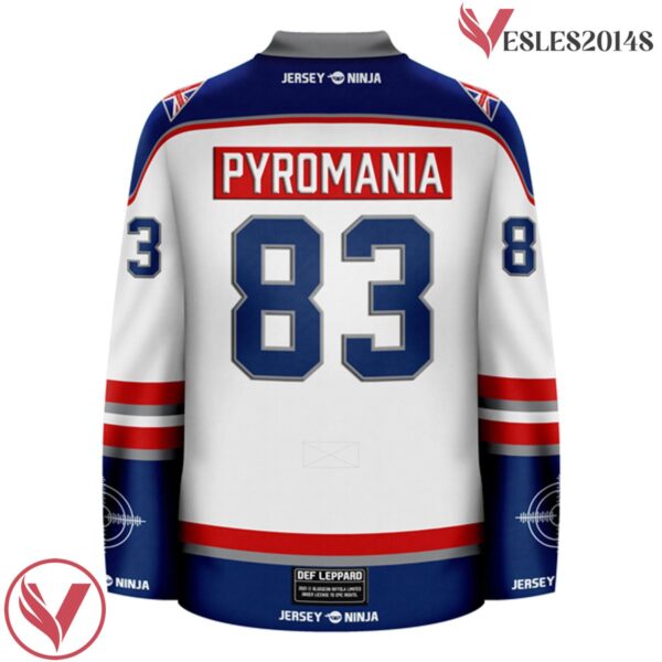 Triangle Flag Def Leppard Ice Hockey Jersey - Vesles2014S 3
