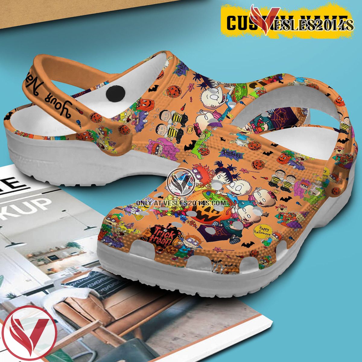 Trick Or Treat Halloween Game Crocs Crocband Clogs Shoes Comfortable For Men Women and Kids Style 2, Unique Gift From Vesles2014S 2