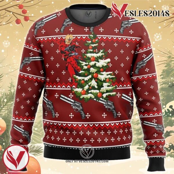 Trigun Vash Ugly Christmas Sweater, Unique Christmas Gift For Fans - Vesles2014S