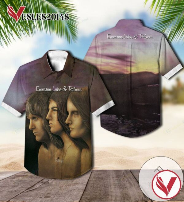 Trilogy Studio Album By Emerson, Lake & Palmer Hawaiian Shirt, Best Gift For Music Lovers Vesles2014S