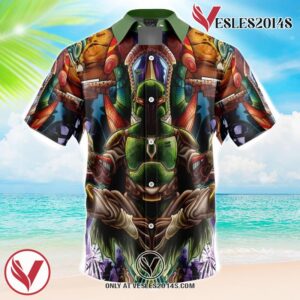 Trippy Boba Fett Star Wars Hawaiian Button Up Shirt, Perfect Gifts For Anime Lovers - Vesles2014S