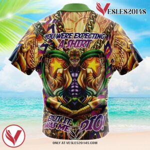 Trippy Dio Brando JoJo’s Bizarre Adventure Hawaiian Button Up Shirt, Perfect Gifts For Anime Lovers - Vesles2014S 1