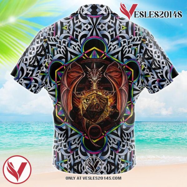 Trippy Dungeons & Dragons Hawaiian Button Up Shirt, Perfect Gifts For Anime Lovers - Vesles2014S 1