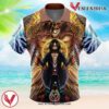 Trippy Eren Yeager Timeskip Attack on Titan Hawaiian Button Up Shirt, Perfect Gifts For Anime Lovers - Vesles2014S