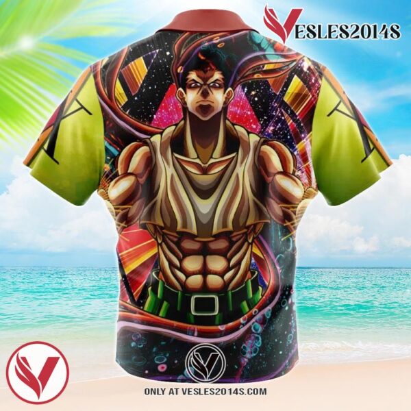 Trippy Gon Freecss Hunter X Hunter Hawaiian Button Up Shirt, Perfect Gifts For Anime Lovers - Vesles2014S 1