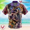 Trippy Jotaro Kujo JoJo’s Bizarre Adventure Hawaiian Button Up Shirt, Perfect Gifts For Anime Lovers - Vesles2014S