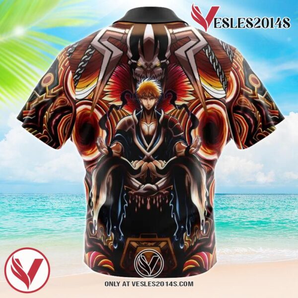 Trippy Kurosaki Ichigo TYBWA Bleach Hawaiian Button Up Shirt, Perfect Gifts For Anime Lovers - Vesles2014S 1