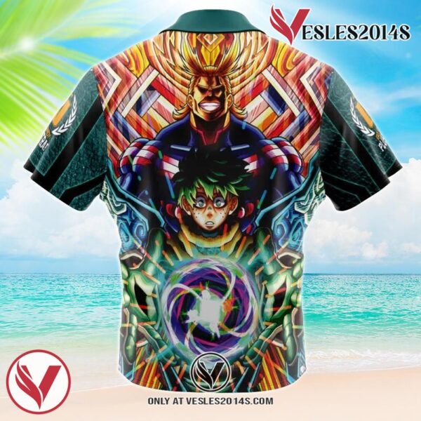 Trippy Midoriya Izuku My Hero Academia Hawaiian Button Up Shirt, Perfect Gifts For Anime Lovers - Vesles2014S 1